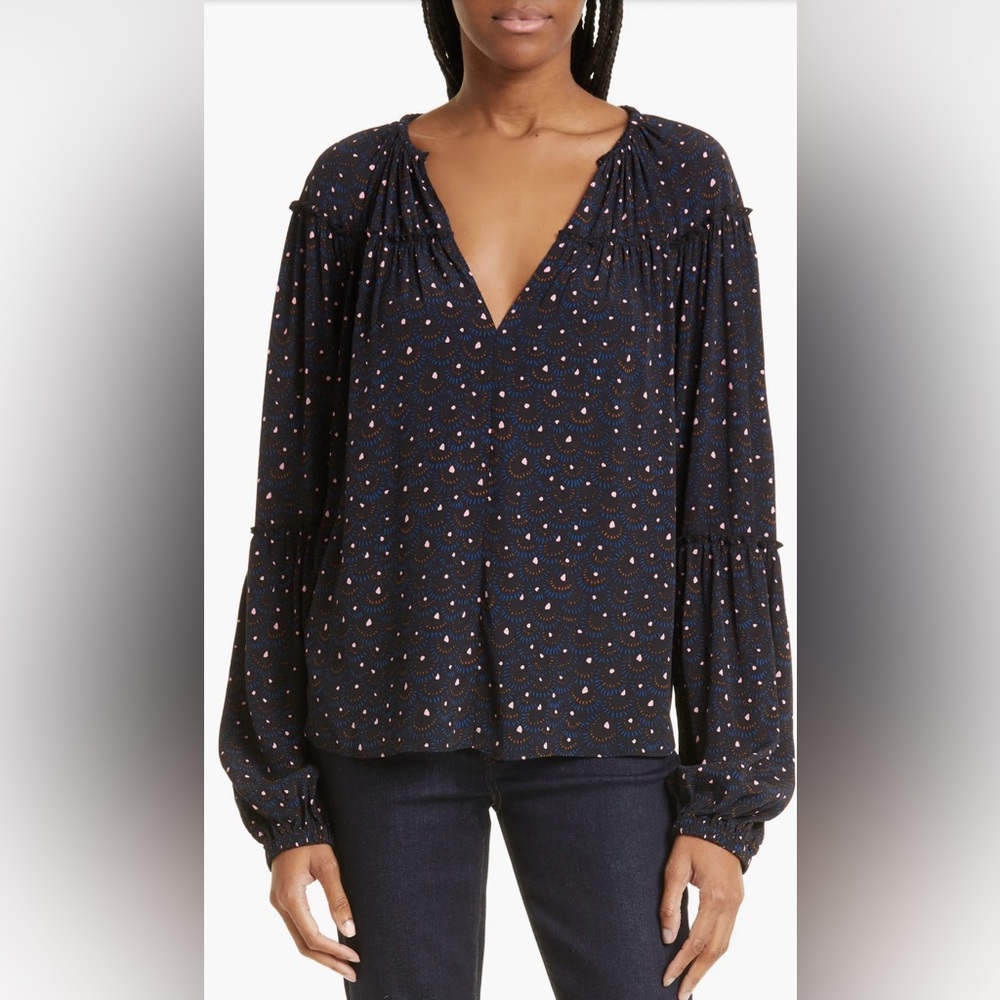 A.L.C. Jenna Abstract Print Top Size 2